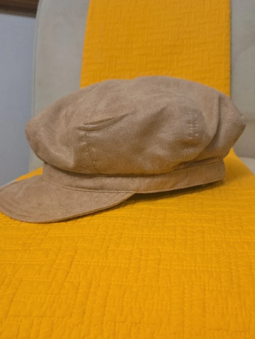 Betmar New York Suede Tan Baker Boy Cap